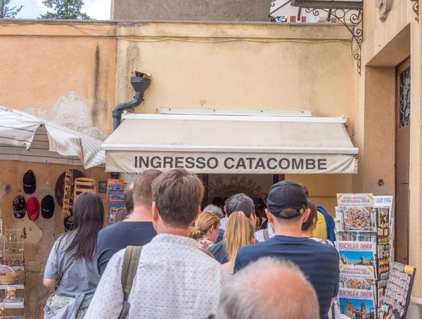 Eingang Katakomben Palermo
